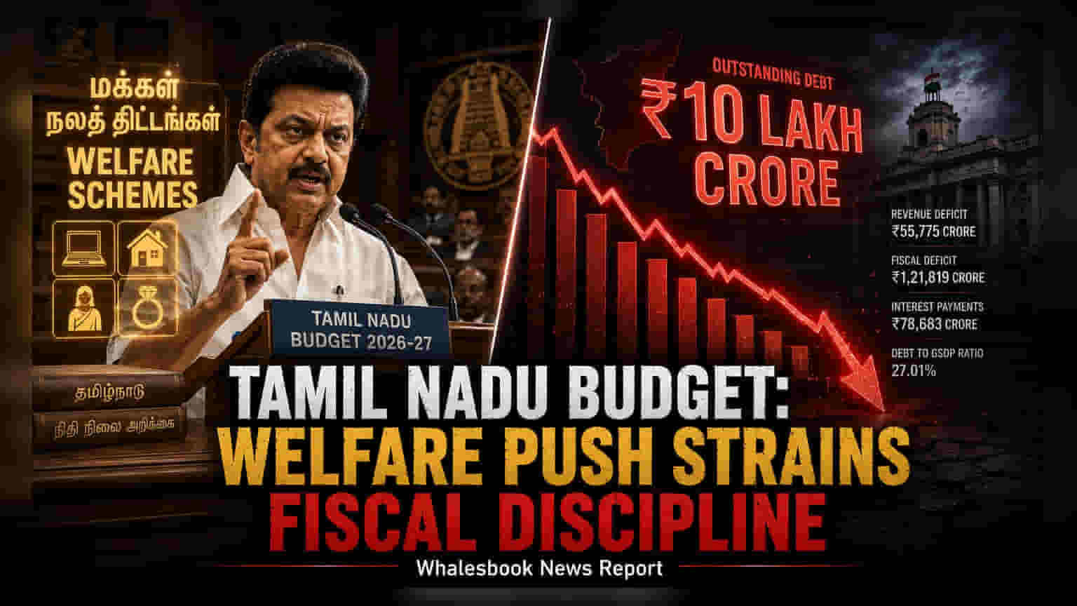 Tamil Nadu Budget 2026: कल्याणकारी योजनाओं के बीच ₹11 लाख करोड़ के पार पहुंचा कर्ज