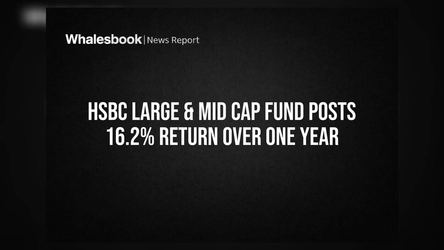 HSBC Large & Mid Cap Fund Posts 16.2% Return Over One Year