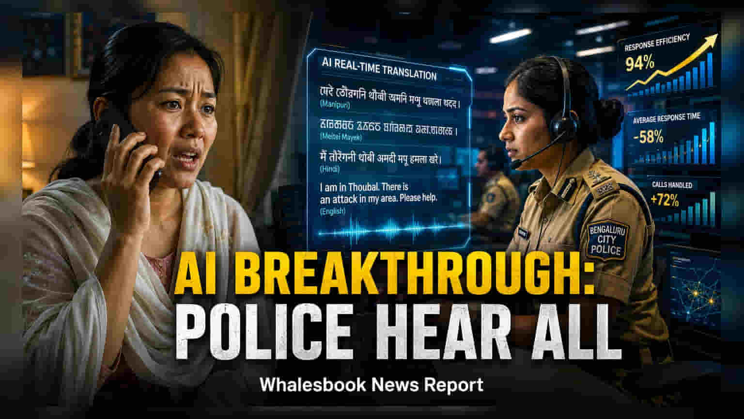 બેંગલુરુ પોલીસનો AI કમાલ: VANKI થી હવે 10+ ભાષામાં થશે ઇમરજન્સી કોલ્સ