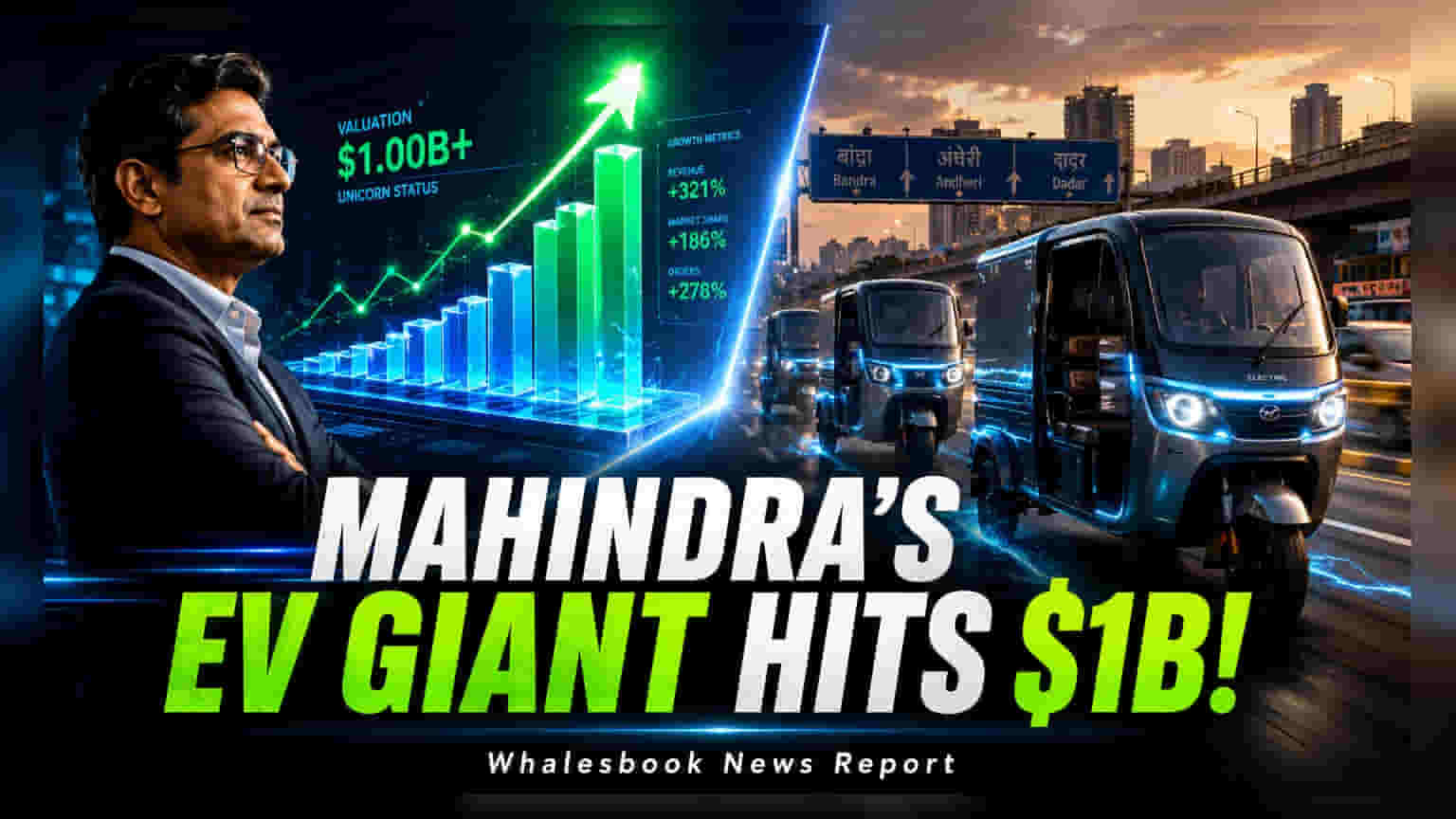 Mahindra Last Mile Mobility Hits $1.24 Billion Valuation, Eyes 2027 IPO