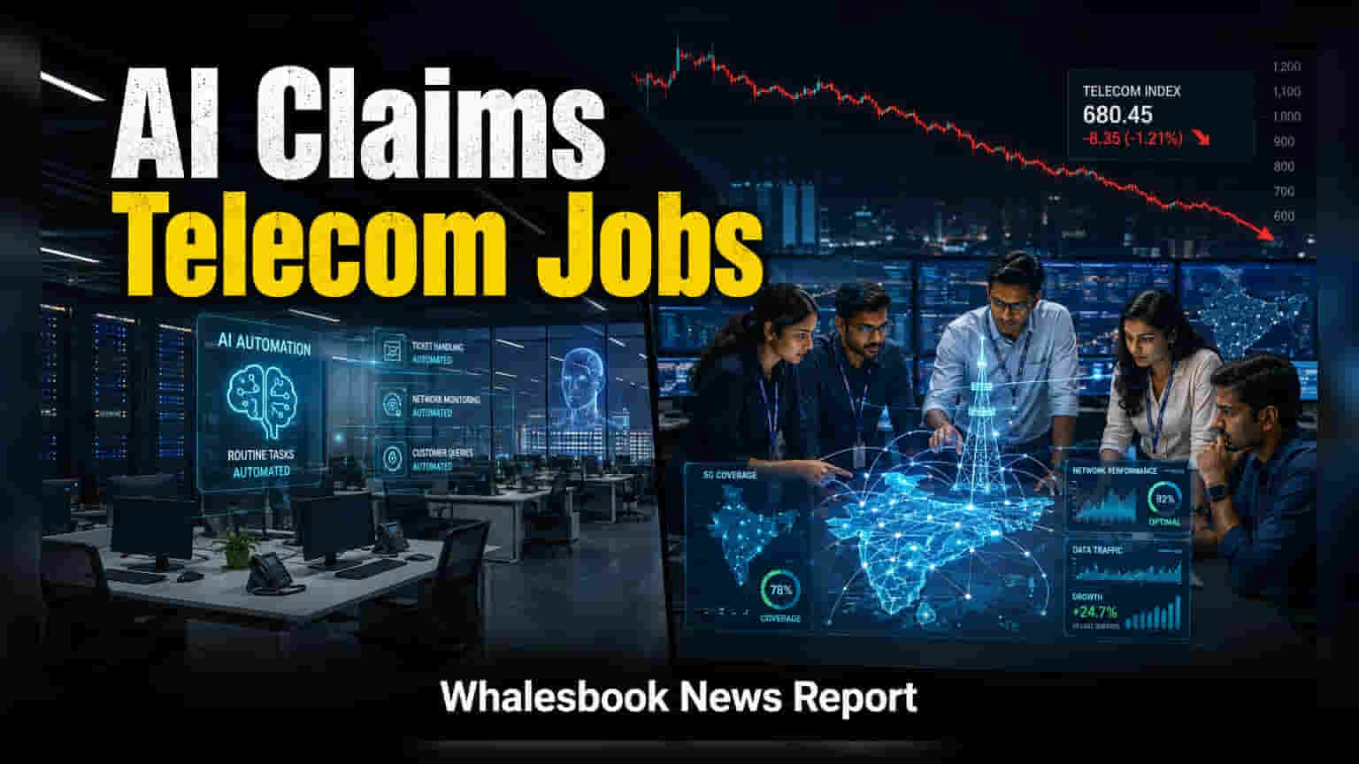 India Telecom Jobs Shift as AI, Automation Replace Roles