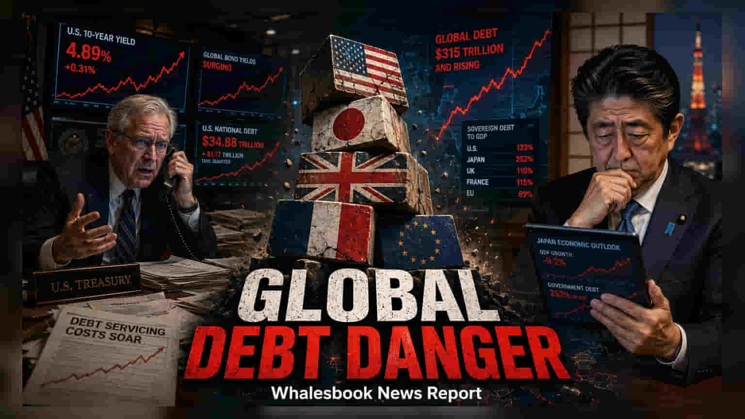 Global Debt Risk: અમેરિકા, જાપાન અને યુરોપ પર દેવું વધ્યું, વૈશ્વિક બજારોમાં ચિંતા