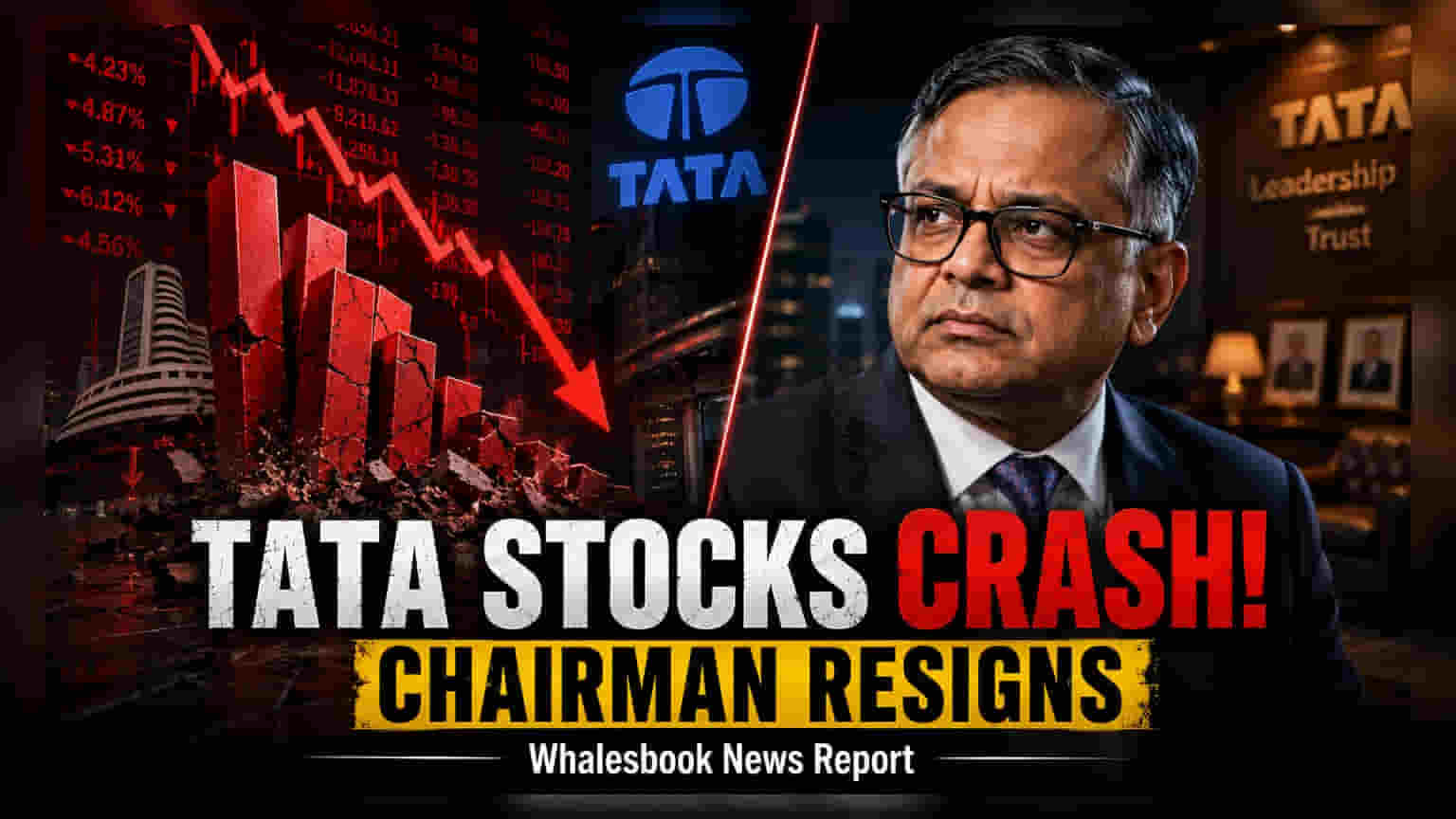 Tata Sons Chairman N. Chandrasekaran Resigns; Stocks Slide