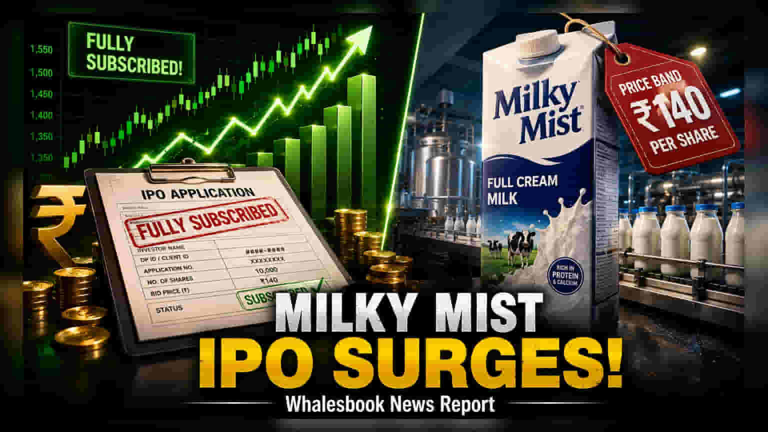 Milky Mist IPO: રોકાણકારોમાં જબરદસ્ત માંગ! બીજા દિવસે જ IPO ફૂલ સબ્સ્ક્રાઇબ, GMP સૂચવે છે 17% પ્રીમિયમ