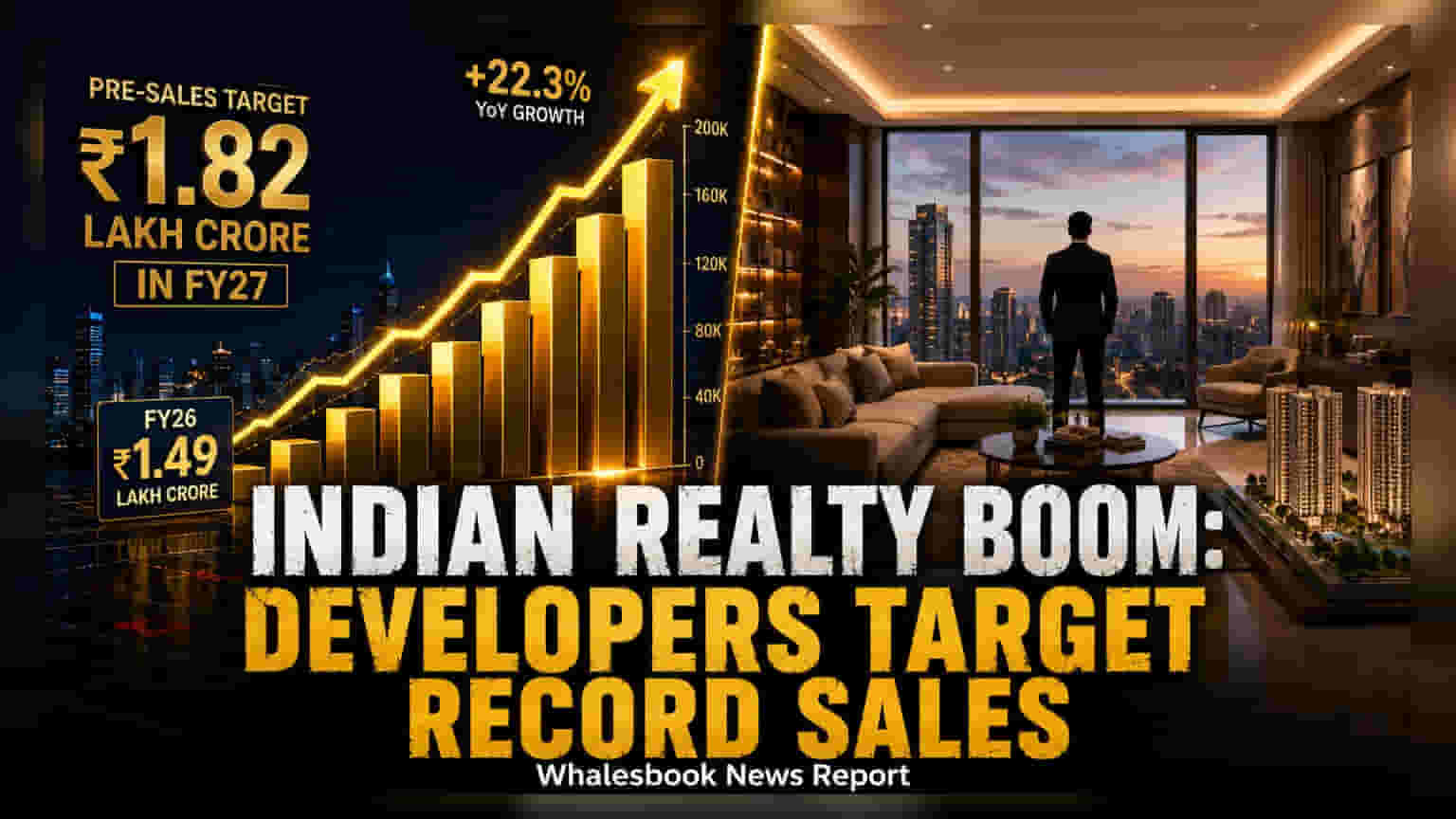 India’s Top Realty Firms Target ₹1.82 Lakh Crore Sales in FY27
