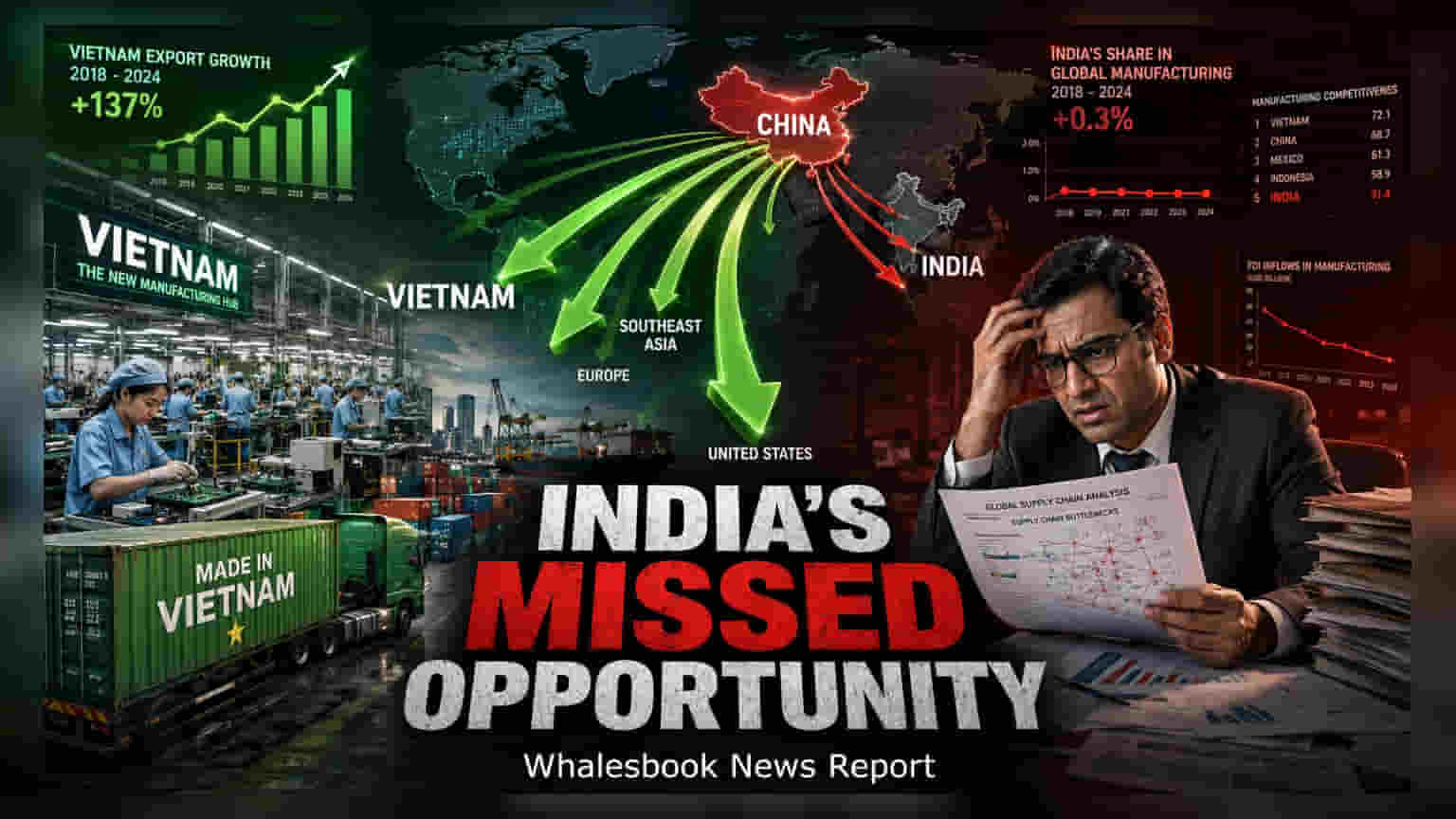 India Lagging in China+1 Investment, Says Economist Krishna