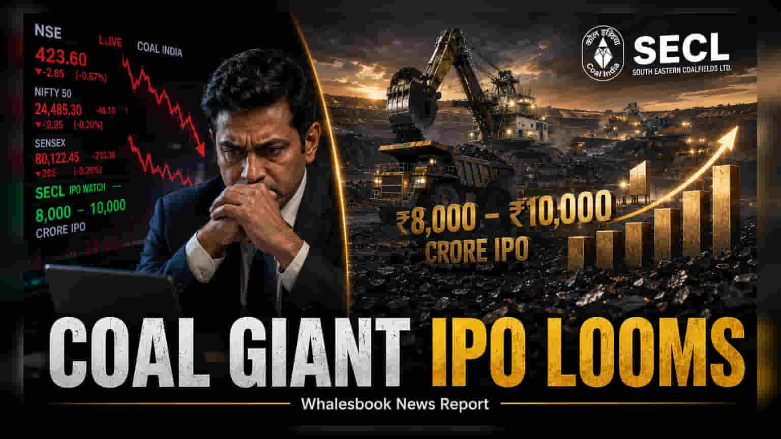Coal India Arm SECL Plans ₹8,000 Crore IPO, Seeks Bankers