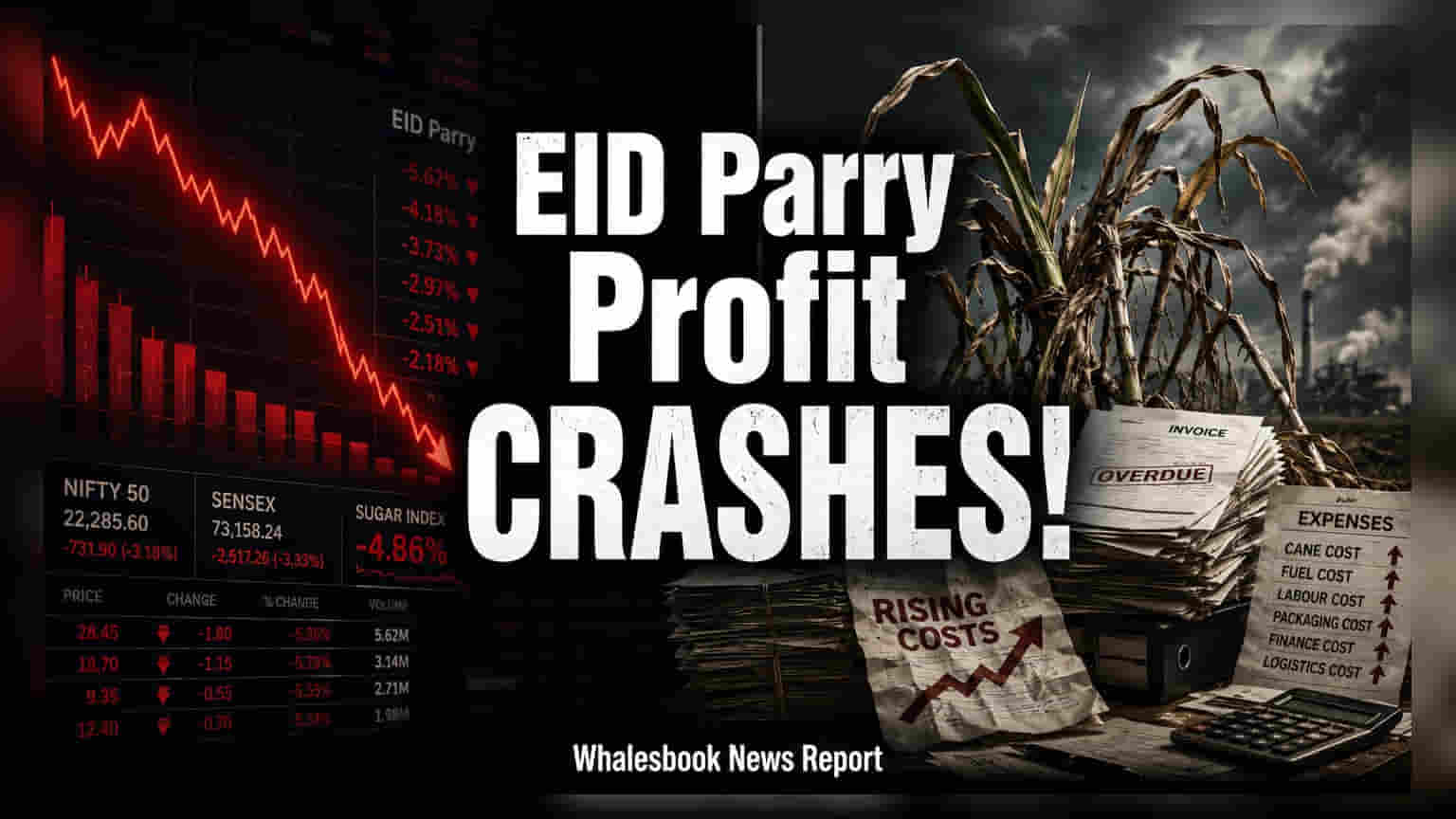 E.I.D.-Parry Q1 Profit Falls 42% on High Costs, Sugar Woes