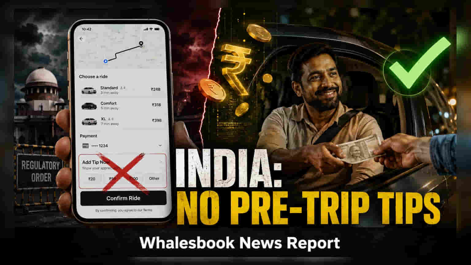 Govt Bans Pre-Trip Tipping on Ride-Hailing Apps