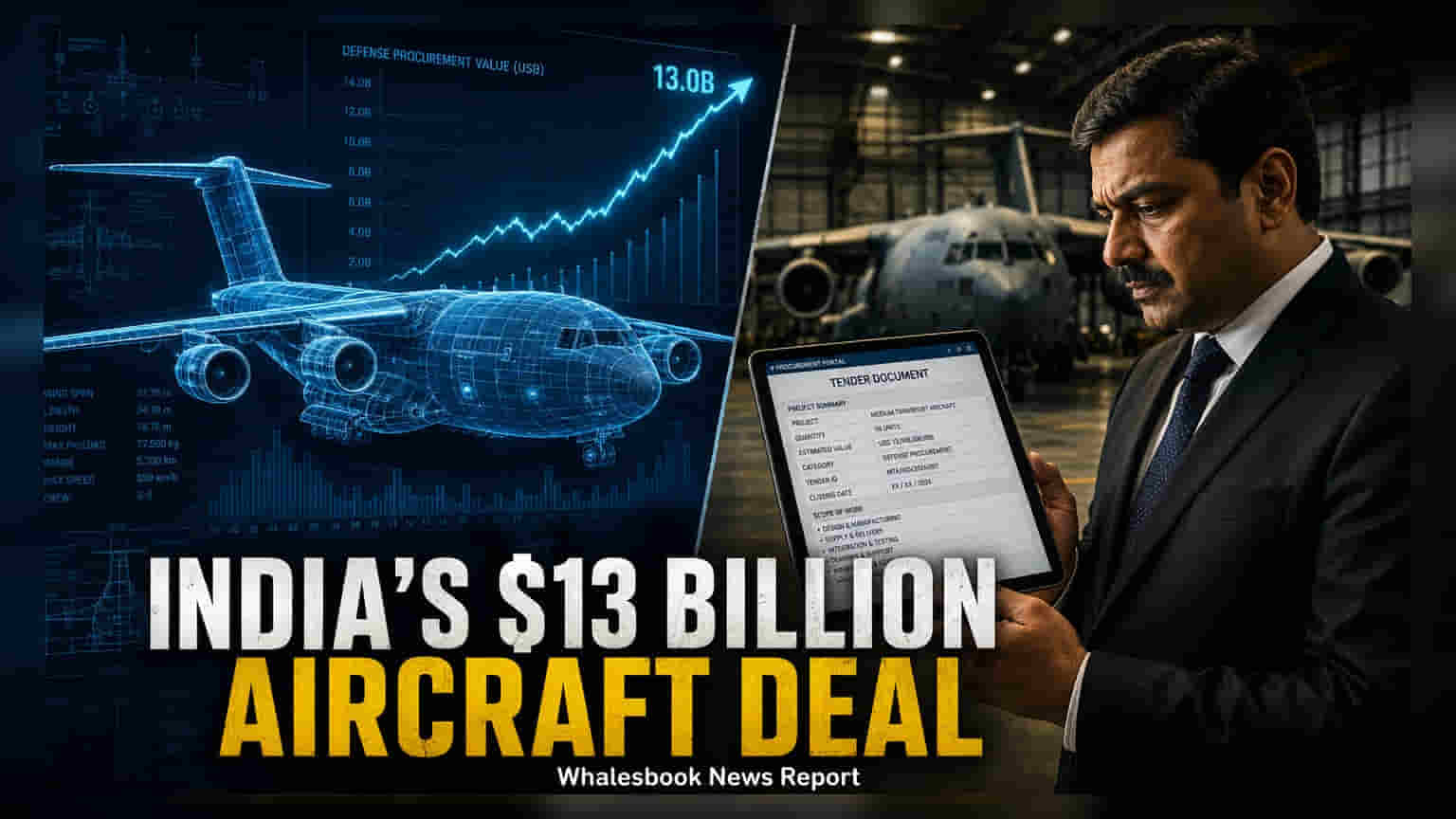 India Tenders ₹1 Lakh Crore Deal for 60 Transport Aircraft