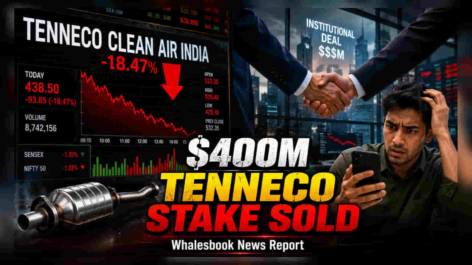 Tenneco Clean Air India: प्रमोटर ने बेचे शेयर, **₹1,699 करोड़** का हुआ सौदा!