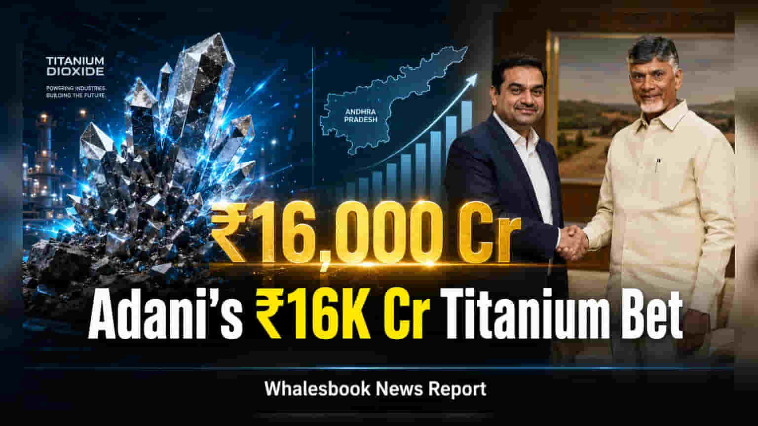 Adani Group Andhra Pradesh માં ₹16,000 કરોડનો ટાઇટેનિયમ પ્લાન્ટ સ્થાપશે