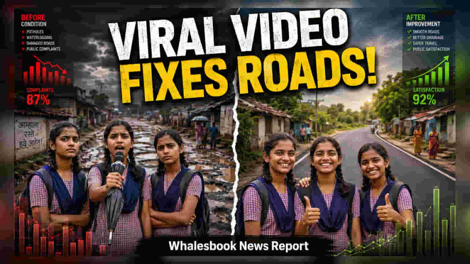 Maharashtra Students' Satirical Video Spurs Road Repairs