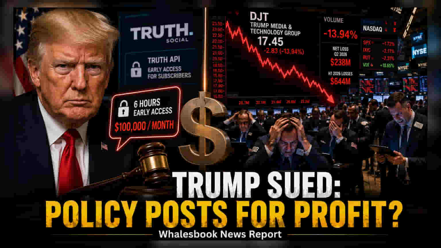 Trump Media Sued Over $100K/Month 'Truth API' Service