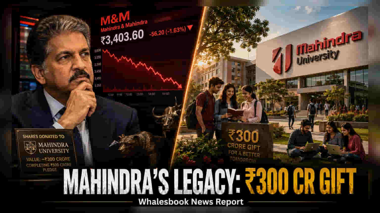 Mahindra Family Gifts M&M Shares Worth ₹300 Crore to University