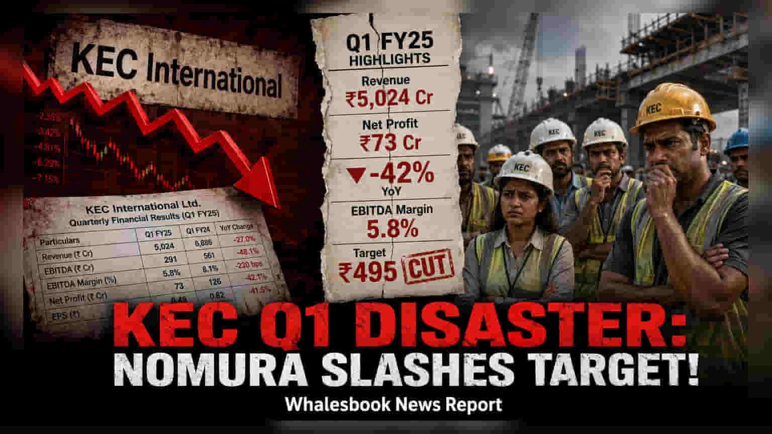 KEC International Shares Fall 2% After Q1 Profit Drops 42%