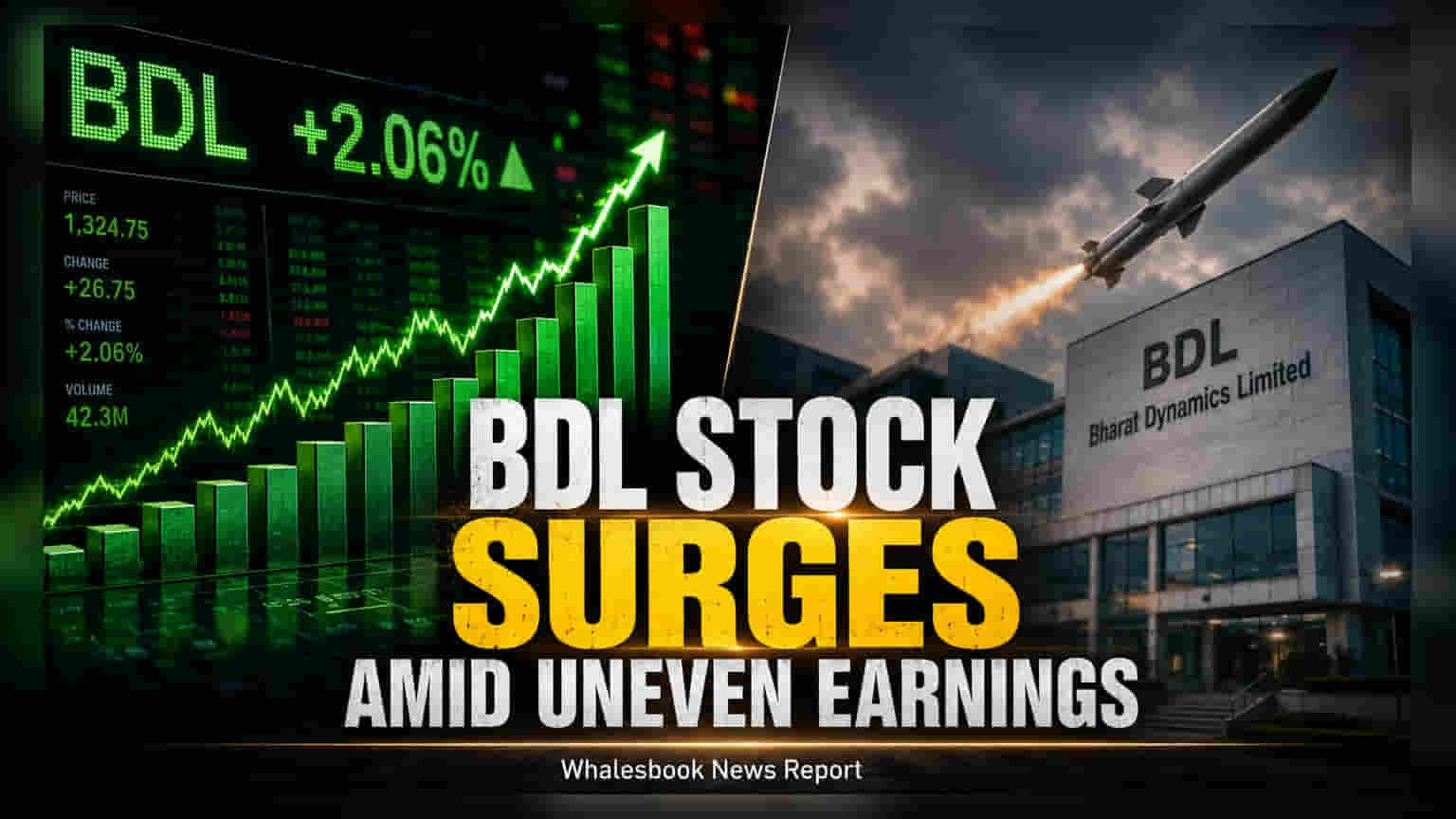 Bharat Dynamics Share Price: ક્વોર્ટરલી પ્રોફિટ ઘટવા છતાં શેરમાં **2.5%** તેજી, જાણો કારણ