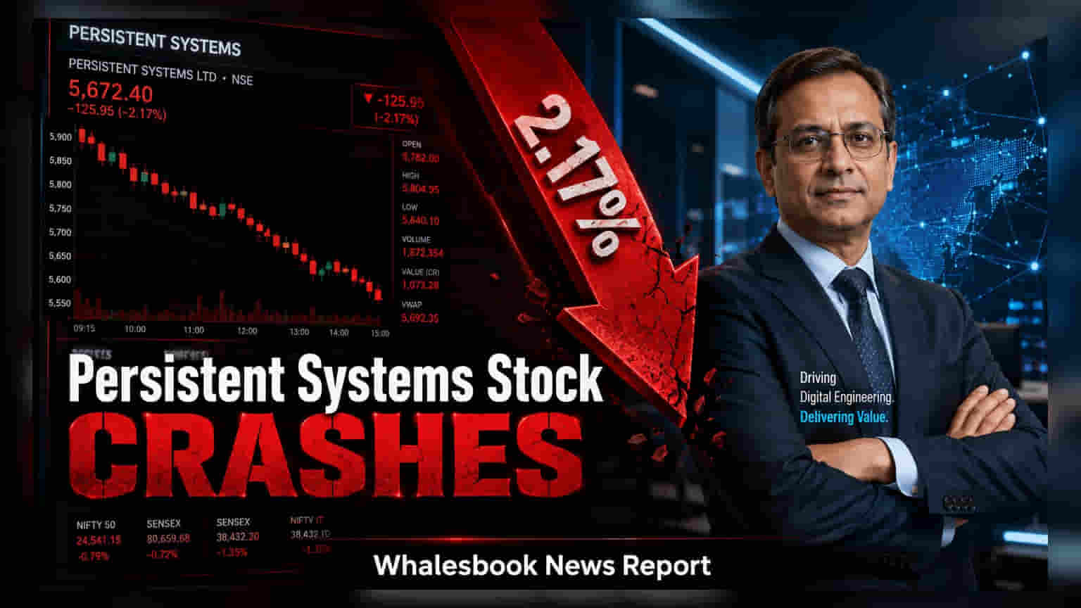 Persistent Systems शेअरमध्ये घसरण, तिमाही नफ्यात घट