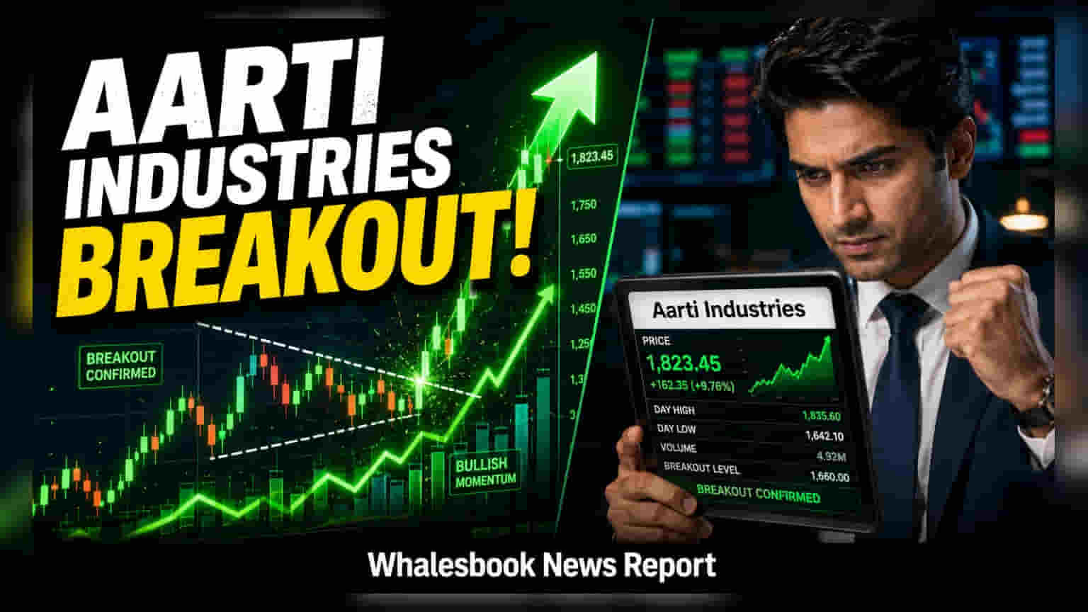 Aarti Industries Share Price: ટેક્નિકલ બ્રેકઆઉટ બાદ **5%**નો ઉછાળો, રોકાણકારોની નજર આ સ્તર પર!
