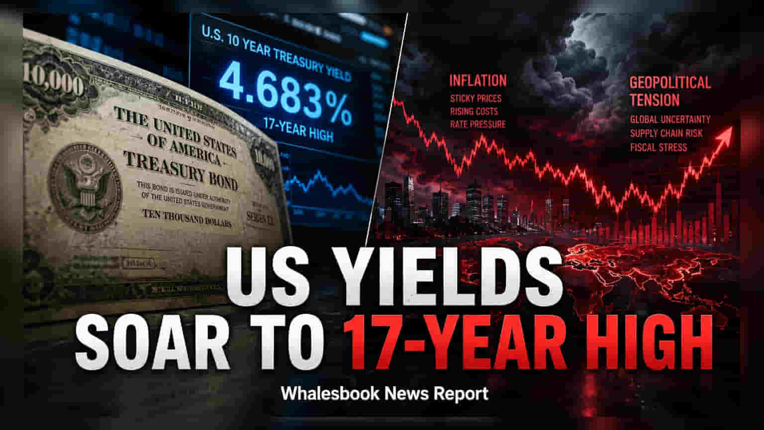 US 10-Year Treasury Yield Hits 4.683%, Highest Since 2007