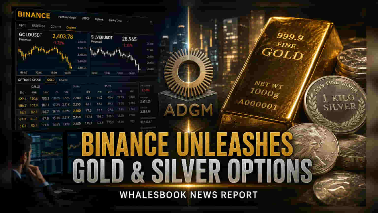 Binance Launches Gold, Silver Options On ADGM-Regulated Exchange
