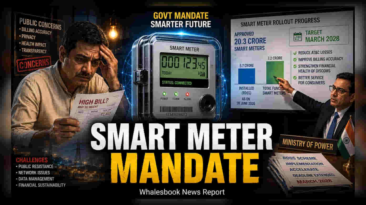 India Pushes Mandatory Smart Meter Rollout to Meet 2028 Goals