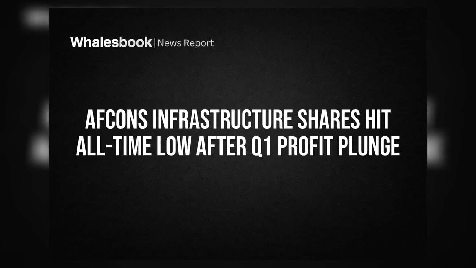 Afcons Infrastructure शेअरची घसरगुंडी! पहिल्या तिमाहीत नफ्यात मोठी घट, ₹259.15 वर पोहोचला