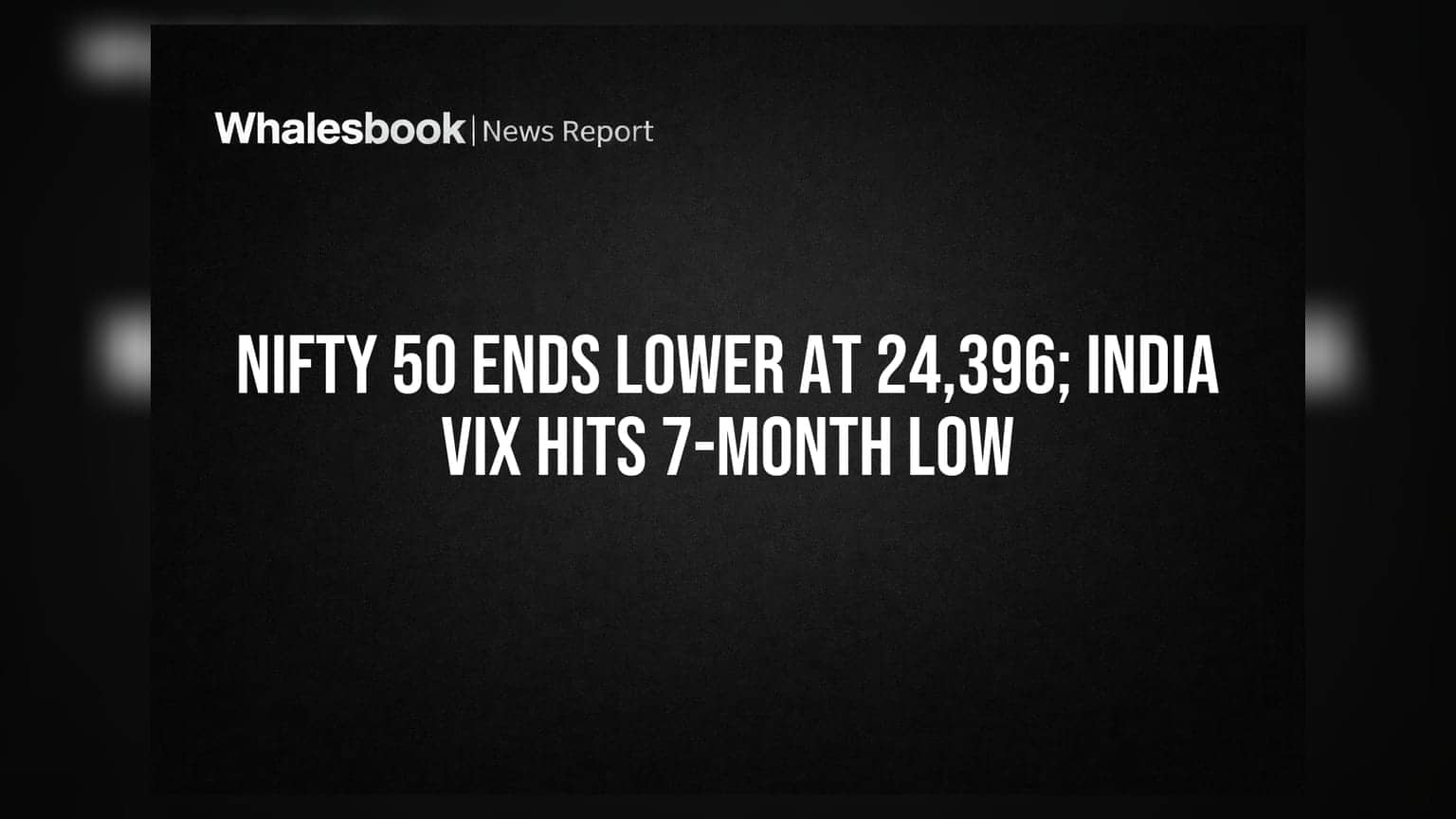 Nifty 50 ची घसरण कायम! पण India VIX सात महिन्यांच्या नीचांकी पातळीवर