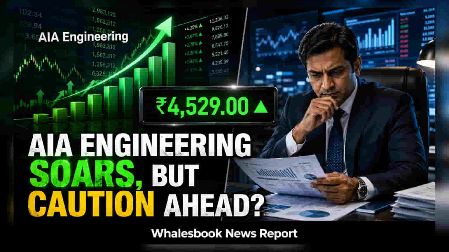 AIA Engineering के शेयर में **3.76%** की तेजी, तिमाही नतीजों के बीच निवेशकों की नजर