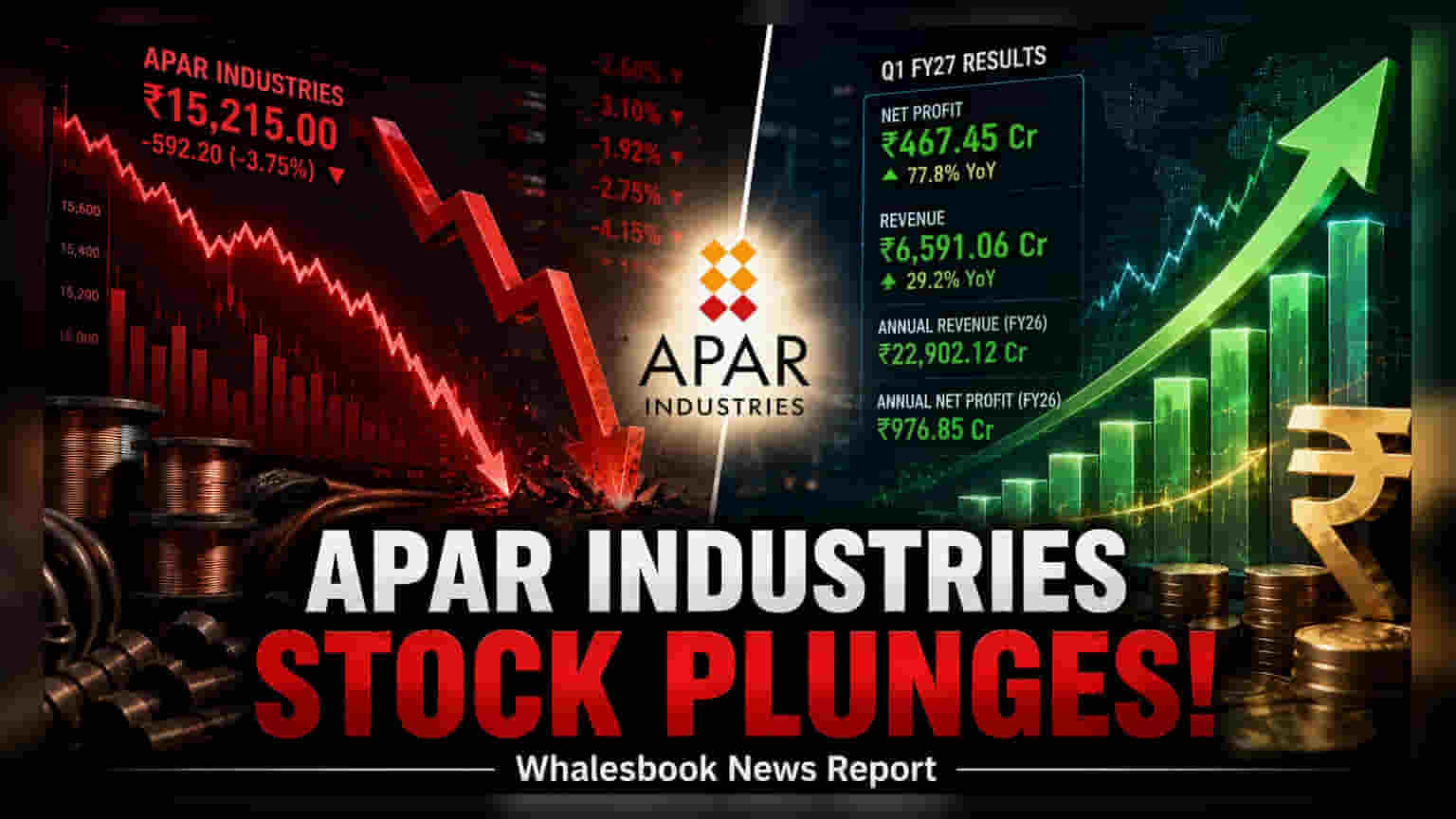 Apar Industries Share Price: विक्रमी उच्चांकानंतर विक्रीचा दबाव, QIP लाँचमुळे गुंतवणूकदार चिंतेत