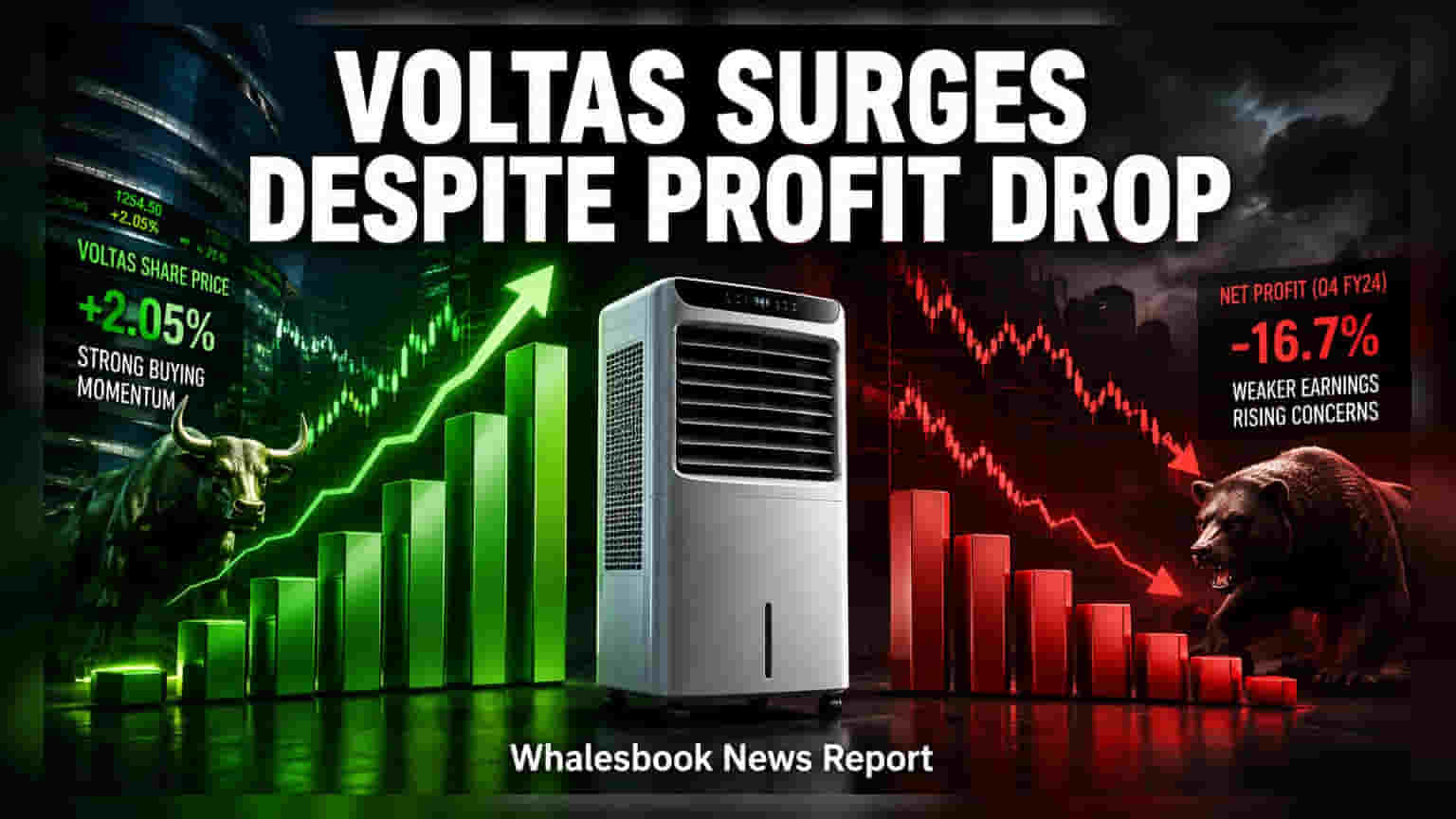 Voltas Share: லாப சரிவுக்கு மத்தியில் 2% ஏற்றம்! இன்று வெளியாகிறது Q1 முடிவுகள்