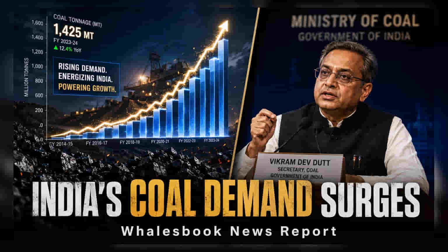 India Coal Demand to Hit 1.6 Billion Tonnes by 2030, Coal Exchange Planned