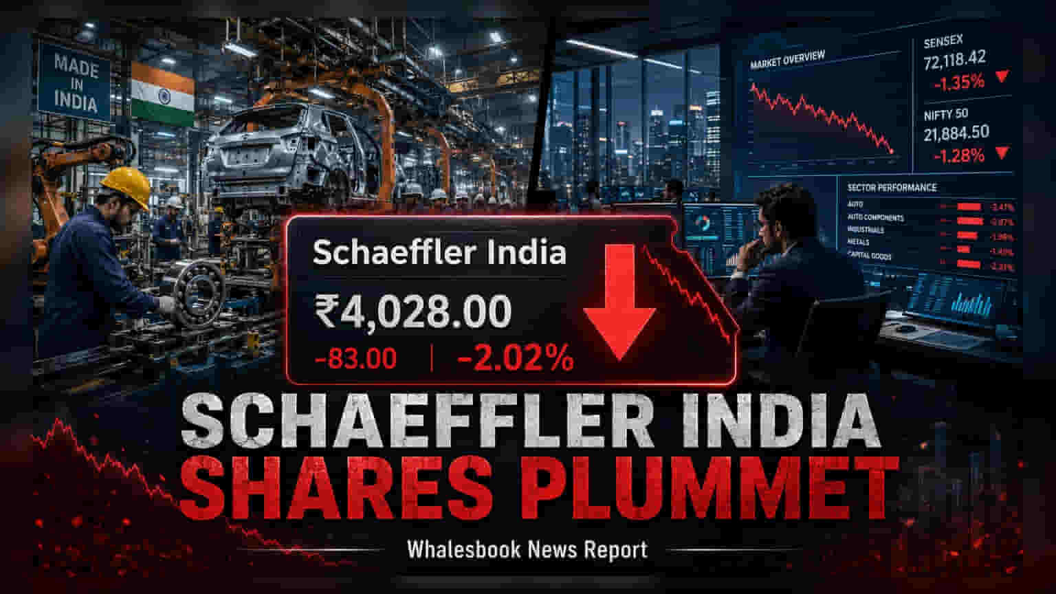 Schaeffler India Shares: ਮਾਰਕੀਟ ਵਿੱਚ ਗਿਰਾਵਟ! ਕੰਪਨੀ ਦੇ ਸ਼ੇਅਰ **2%** ਡਿੱਗੇ, ਜਾਣੋ ਕੀ ਹੈ ਕਾਰਨ