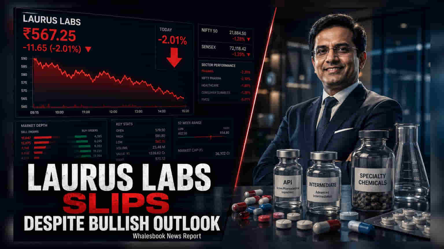 Laurus Labs Shares Dip 2% Despite Strong Q1 FY27 Growth