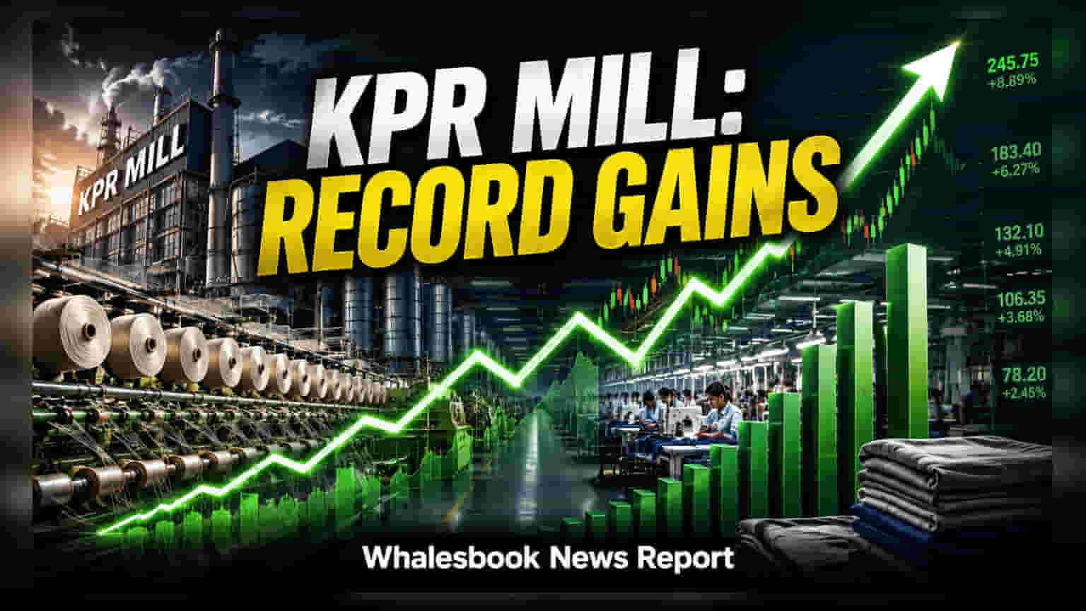 KPR Mill Shares Rise After Q1 Profit Climbs 21% on Expansion Plan