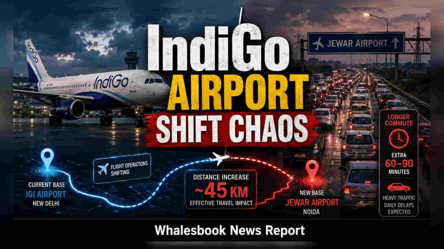 IndiGo का बड़ा फैसला: विशाखापत्तनम की उड़ानें अब नए एयरपोर्ट से, यात्रियों को होगी 70-100 मिनट की देरी