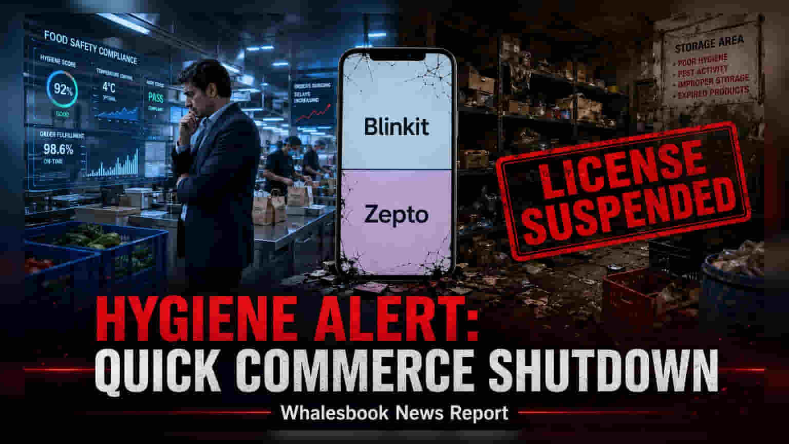 Maharashtra FDA Suspends 14 Blinkit, Zepto, Instamart Licenses