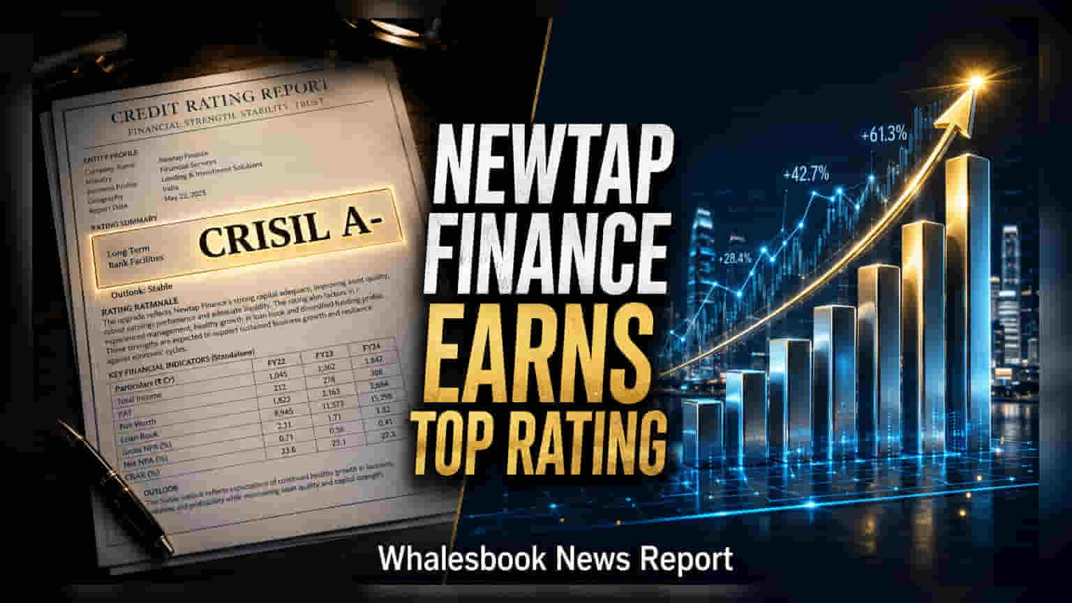 Newtap Finance ને CRISIL A- રેટિંગ મળ્યું: હવે દેવાના ખર્ચમાં ઘટાડો થશે
