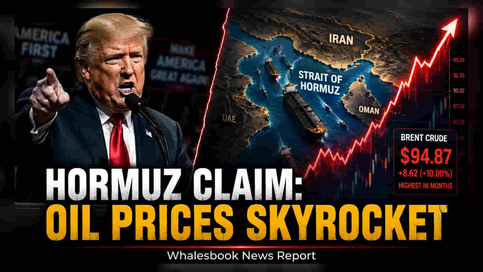 Trump to Designate Strait of Hormuz US Territory, Oil Prices Rise