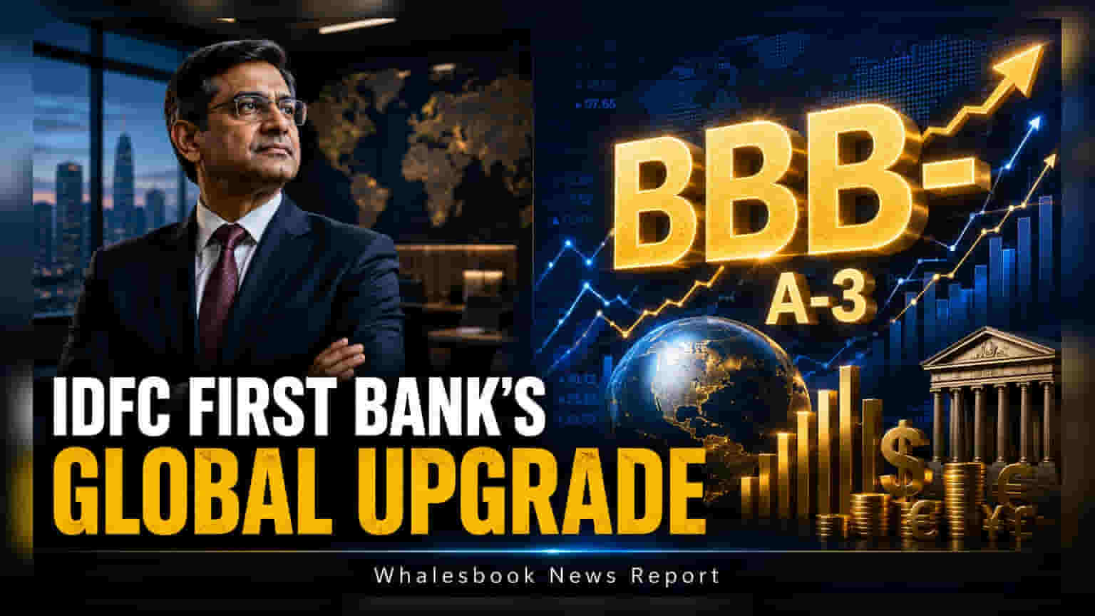 IDFC First Bank की शानदार रेटिंग: S&P ने दिया पहला 'BBB-' का दर्जा