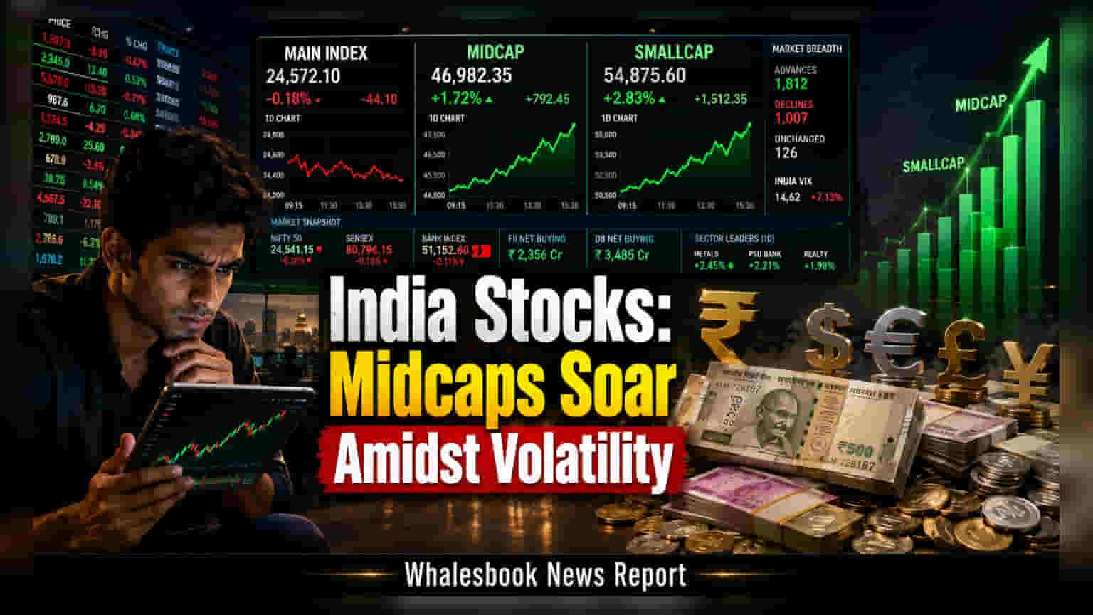Indian Stock Market: अस्थिर वर्षात मिड-कॅप्स आणि स्मॉल-कॅप्सची मोठी झेप!