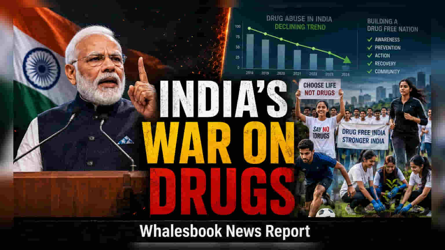 PM Modi Launches 100-Week Campaign for Drug-Free India
