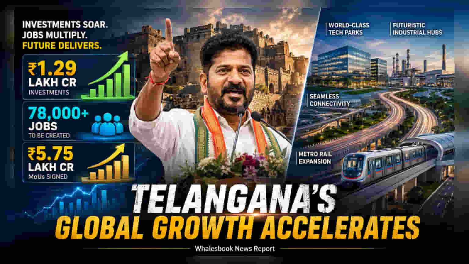 Telangana Targets ₹5.75 Lakh Crore Investment for Infrastructure