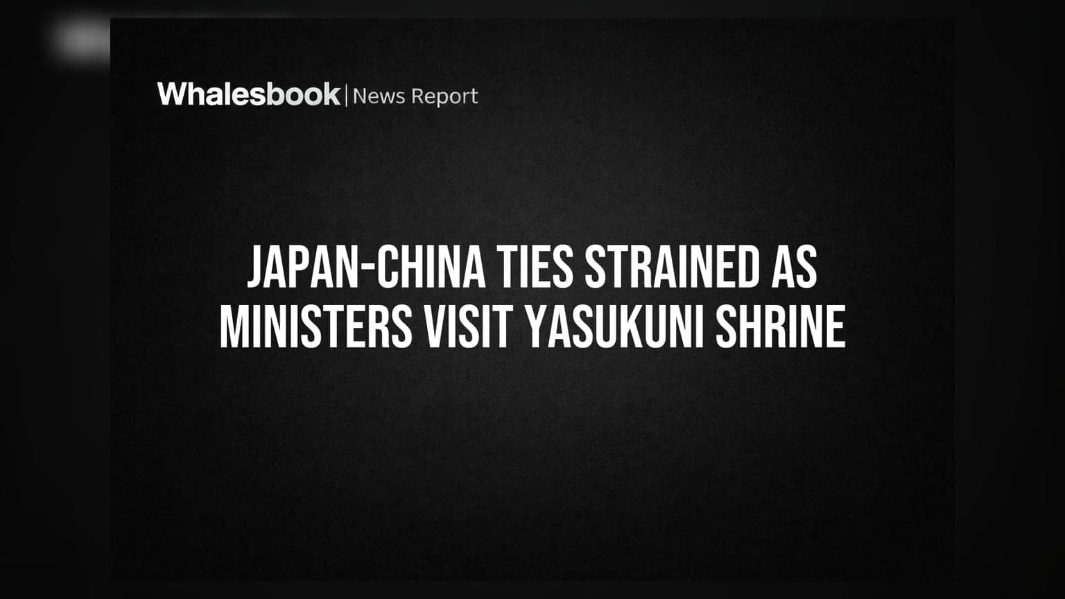 Yasukuni Shrine भेट: जपान-चीन संबंधात तणाव वाढला
