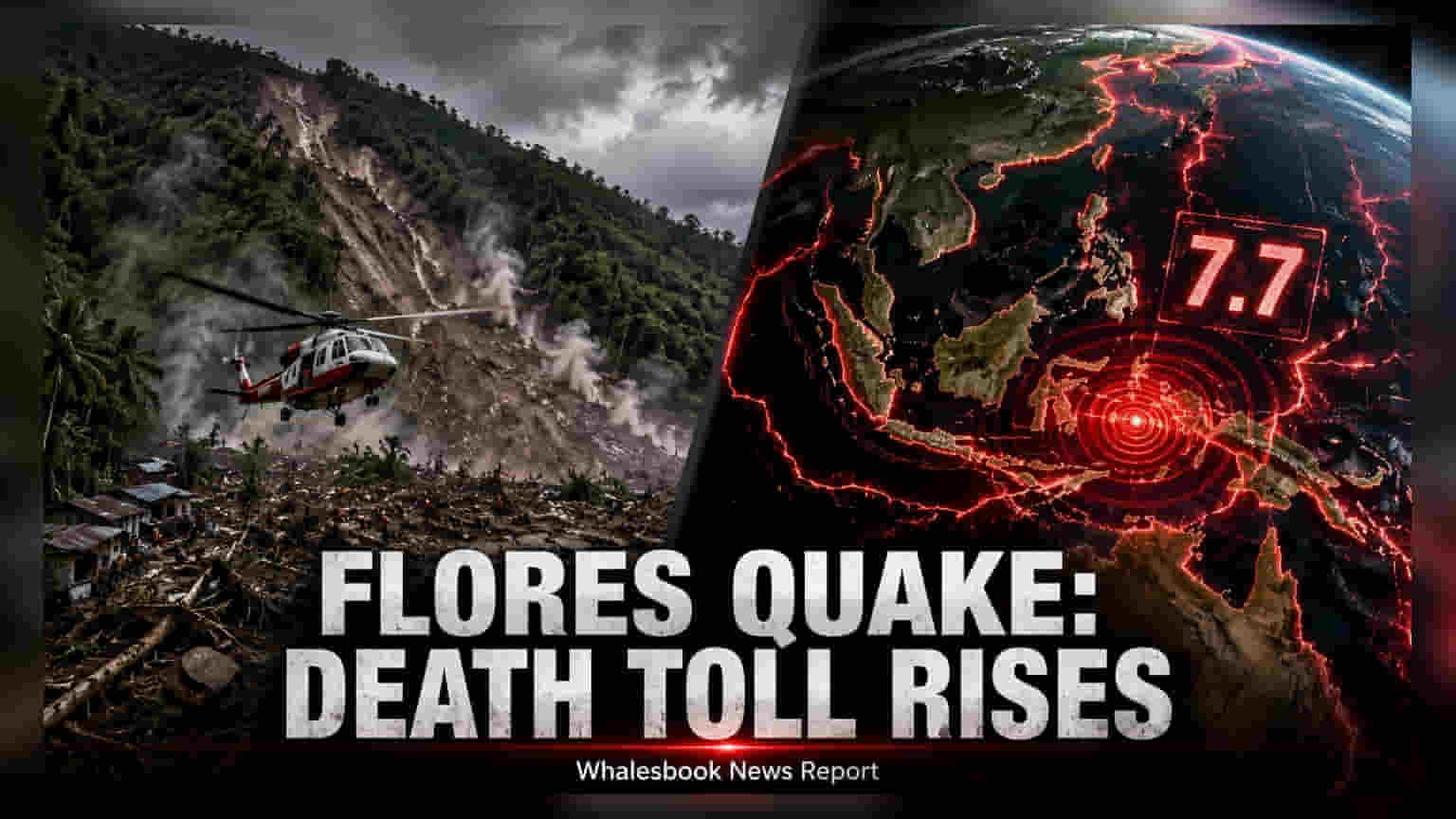 Flores Earthquake Death Toll Rises to 47 Amid Rescue Efforts
