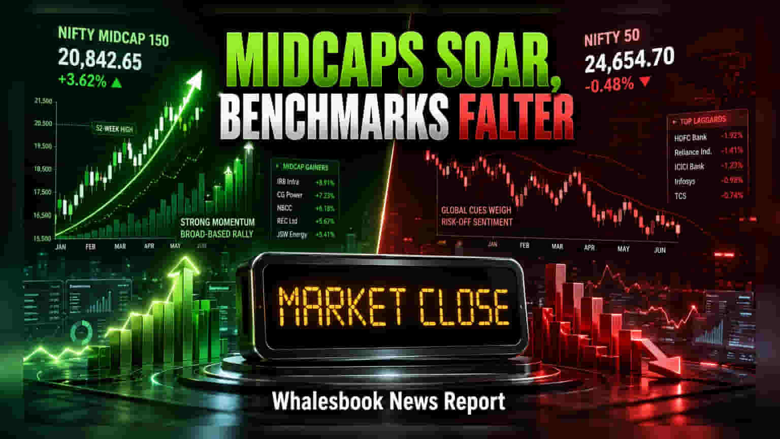 Nifty Midcap Hits All-Time High as Benchmarks Slip