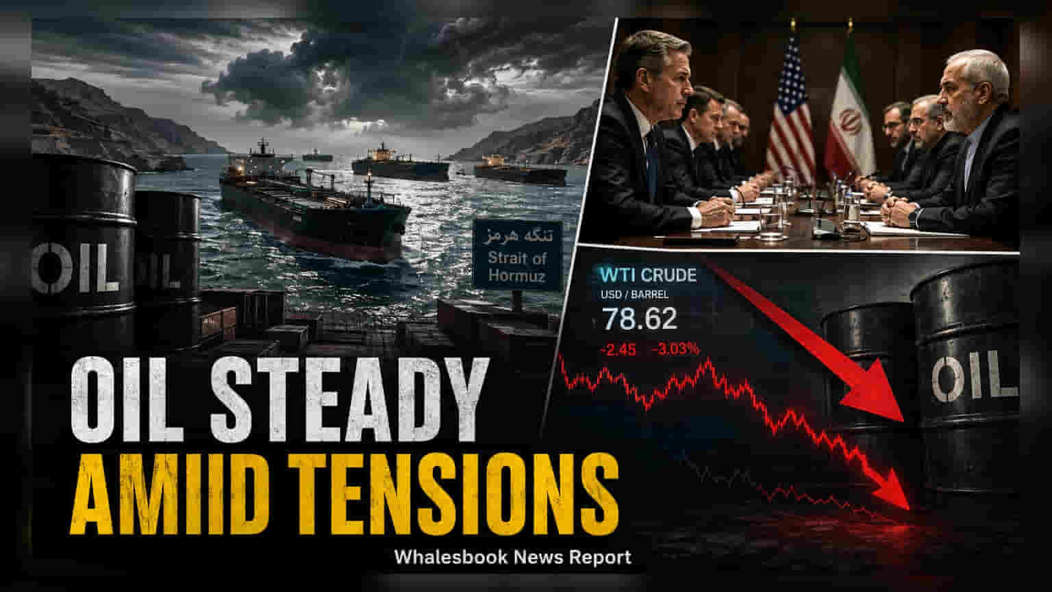 Crude Oil Steady as Strait of Hormuz Shipping Traffic Dries Up