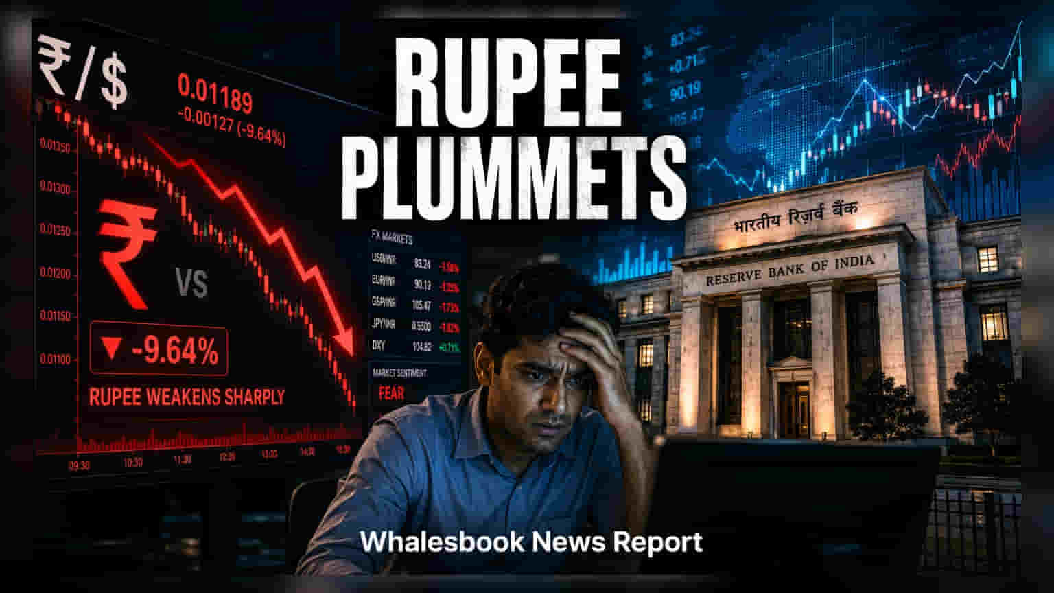 రూపాయి పతనం: RBI కీలక నిర్ణయంతో డాలర్తో మారకం రేటు ₹95.48కి చేరిక