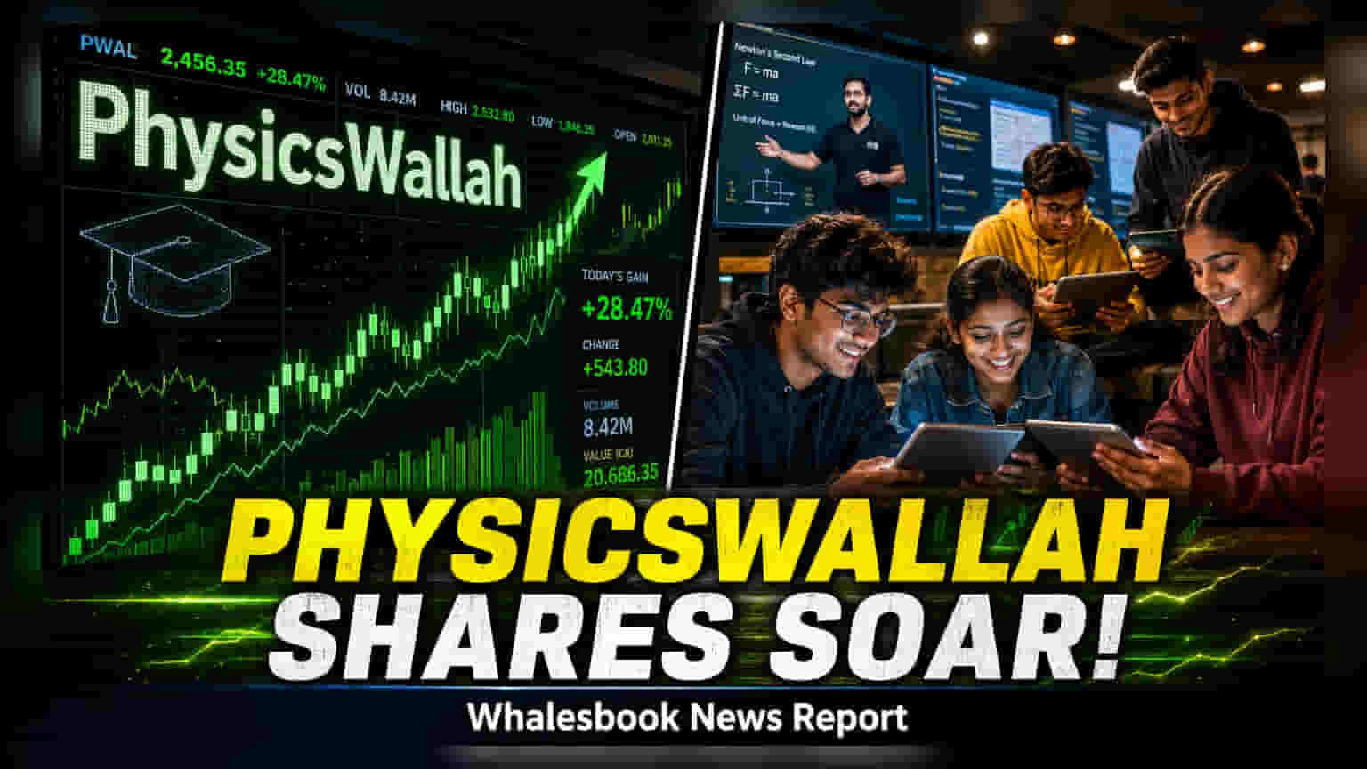 PhysicsWallah షేర్ ధర మళ్ళీ దూసుకెళ్లింది! Q1లో ఆదాయం భారీగా పెరిగి **9%** ర్యాలీ.