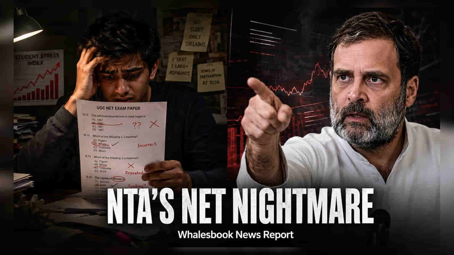 UGC-NET परीक्षेतील गोंधळ: राहुल गांधींच्या टीकेनंतर NTA कडून परीक्षा पुन्हा घेण्याचे आदेश
